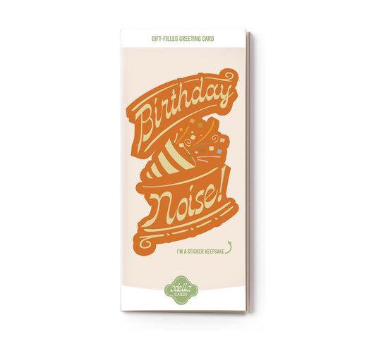 Birthday Noise! Sticker Greeting Card